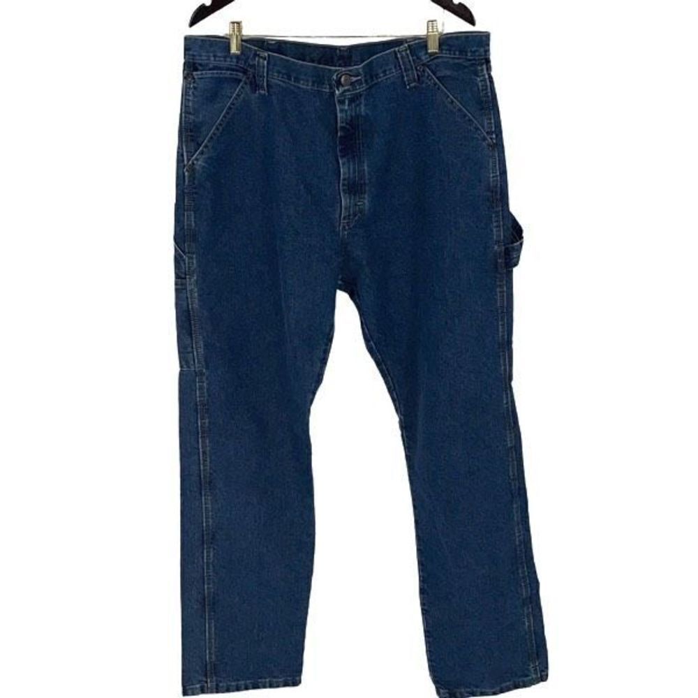 Wrangler Mens Straight Jeans Original Fit Medium Wash‎ 94LSWDV Blue Size 38x34